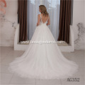 New White Women Long Sleeve Lace Bridal Wedding Gowns wedding dress stock
